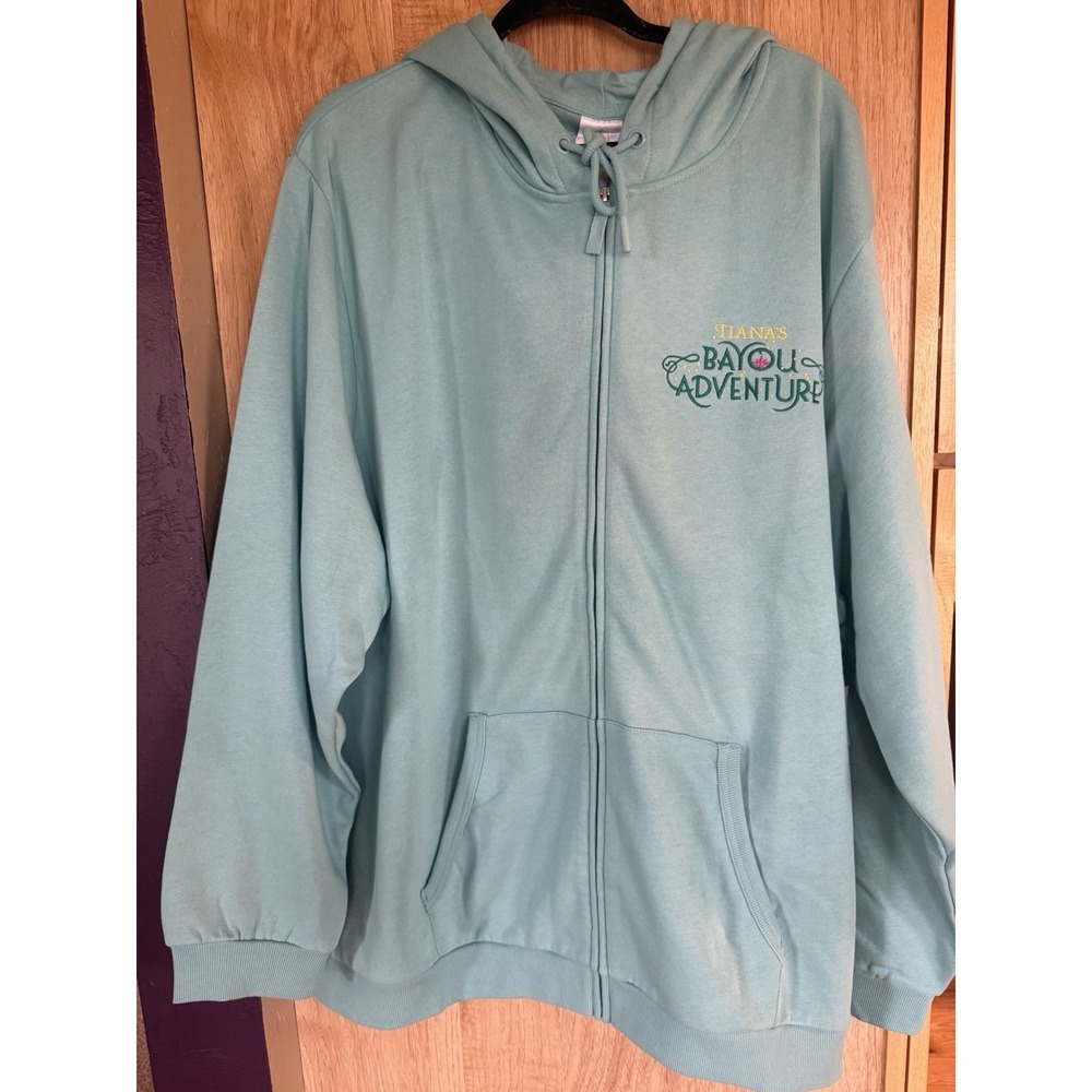 NWT Disney Parks Tiana's Bayou Adventure Let's Get To The Party Hoodie 3XL